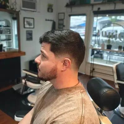 Professional grooming session at Richmond VA barber shop